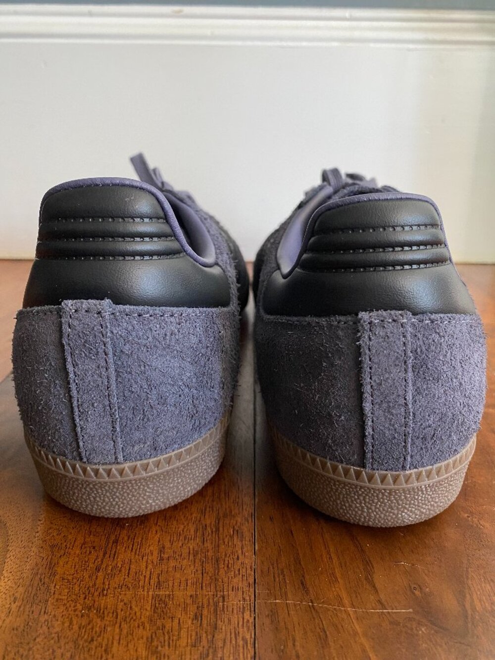 Adidas Samba OG Suede Sneakers Gray/Charcoal Men's Size 10.5 Like New - Picture 4 of 7